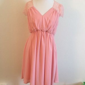 Asos Chiffon Lace Maternity Dress